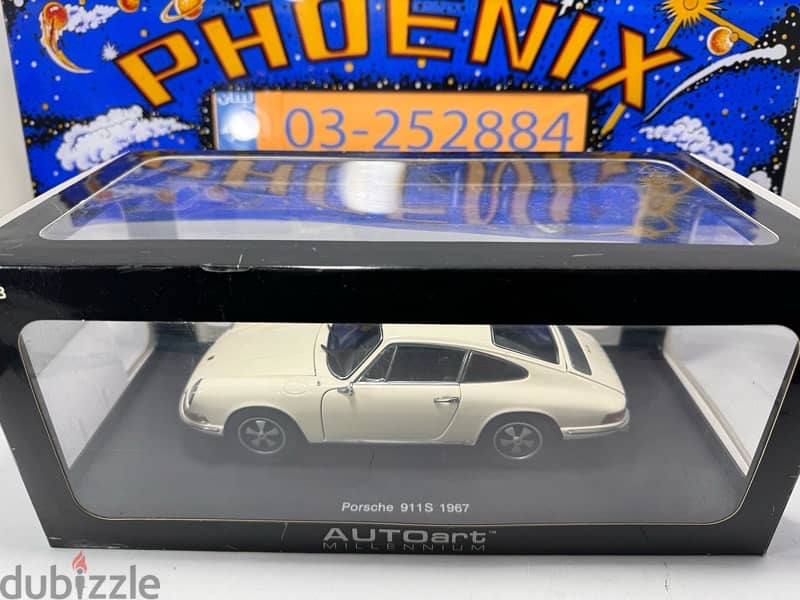 1/18 diecast Autoart Porsche 911 S 1967 Ivory White NEW SHOP STOCK 1