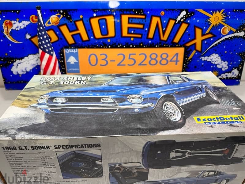 1/18 diecast Shelby Ford Mustang Cobra G. T. 500KR Limited Edition 12