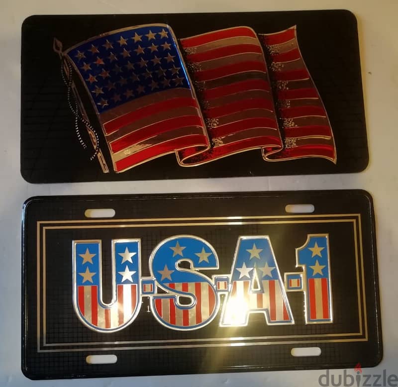 USA tin plates for car or decoration 30*15cm 2