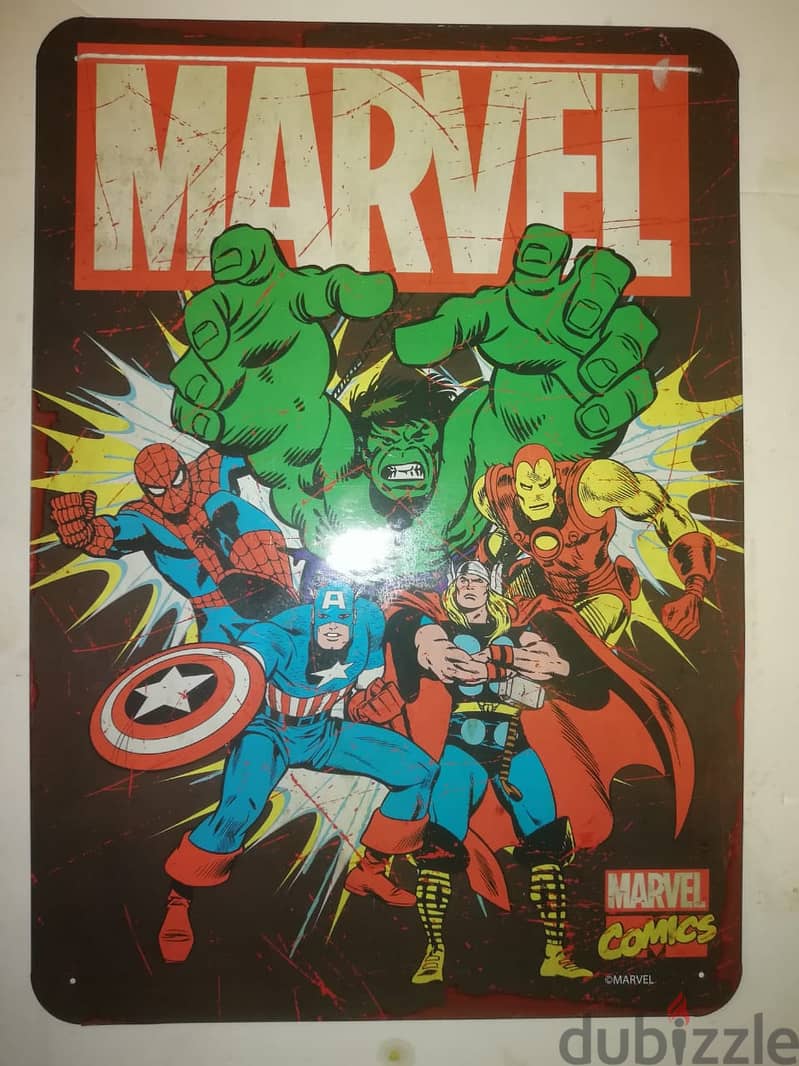 Marvel heroes Tin plate 35*25cm 0