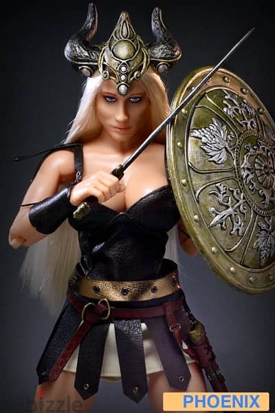 1/6 Vintage Figure Figurine Doll TERNION WARS HELGA VIKING Warrior 4