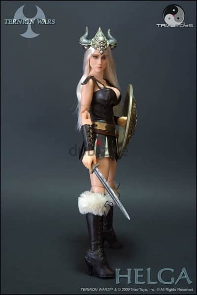 1/6 Vintage Figure Figurine Doll TERNION WARS HELGA VIKING Warrior 7