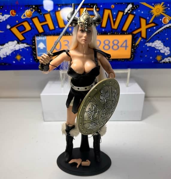 1/6 Vintage Figure Figurine Doll TERNION WARS HELGA VIKING Warrior 9