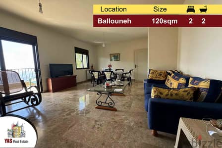 Ballouneh 120m2 | Panoramic View | Well Maintained | Catch | EL |