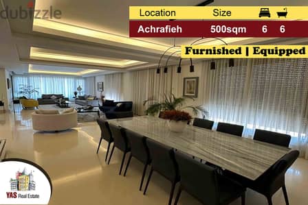 Achrafieh/Gemmayzeh 500m2 | New | Furnished | Prime Location | Gym |PA