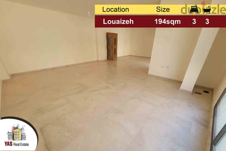 Louaizeh 194m2 | Prime Location | Quiet Street | New | PA |