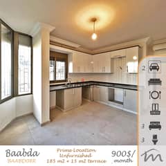 Baabda | Signature | 185m² + 15m² Terrace | Prime Location | 2 Parking