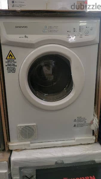 Dryer Daewoo 8kg Condenser نشافة دايو بدون نبريش