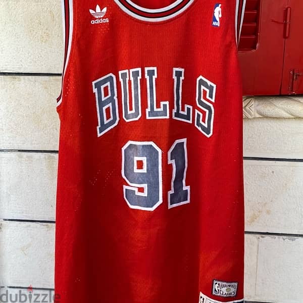 ADIDAS x Chicago Bulls “Dennis Rodman” #91 1995-1996 NBA Jersey. 1