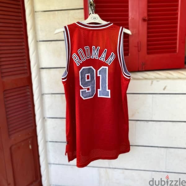 ADIDAS x Chicago Bulls “Dennis Rodman” #91 1995-1996 NBA Jersey. 2