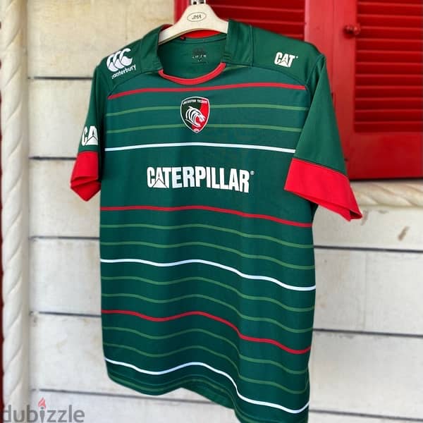 CANTERBURY x Leicester Tigers 2013/2014 Home Rubgy Shirt. 1