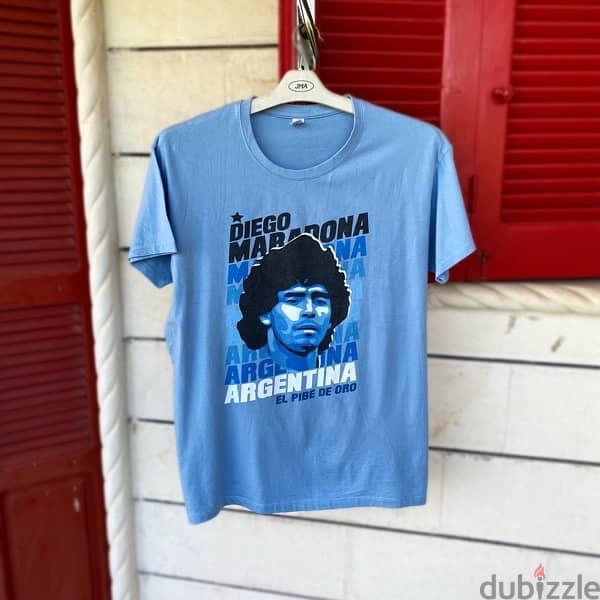 DIEGO MARADONA Argentina Blue T-Shirt. 0