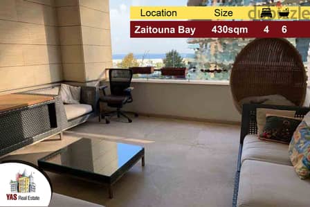 Zaitouna Bay 430m2 | Open Sea View | Classy Area | PA |