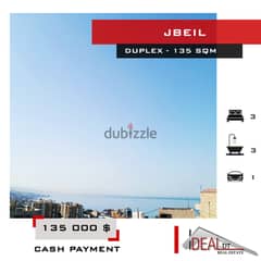 Duplex for sale in Jbeil 135 sqm ref#jh17286