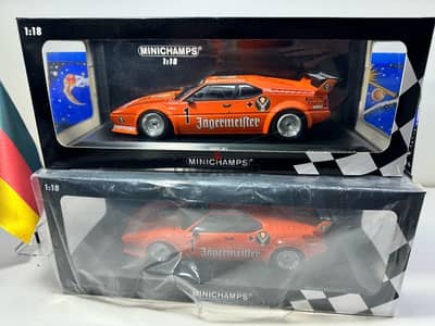 1/18 diecast BMW M1 (LIMITED 750 PIECES) DRT 1982 Jägermeister