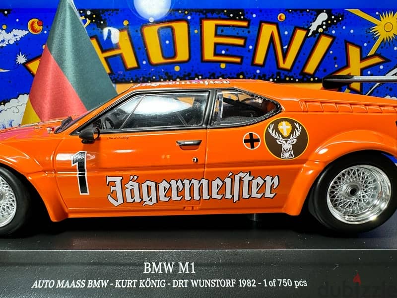 1/18 diecast BMW M1 (LIMITED 750 PIECES) DRT 1982 Jägermeister 2