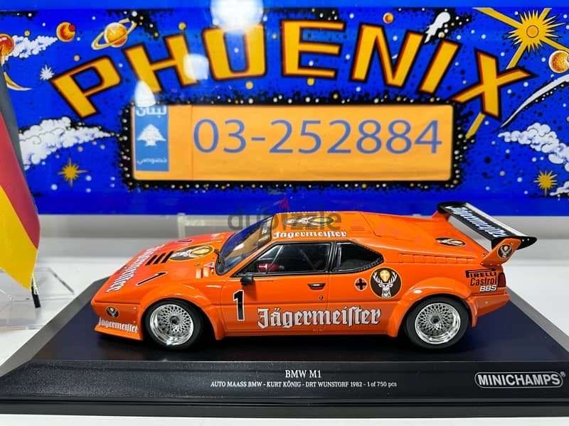 1/18 diecast BMW M1 (LIMITED 750 PIECES) DRT 1982 Jägermeister 5