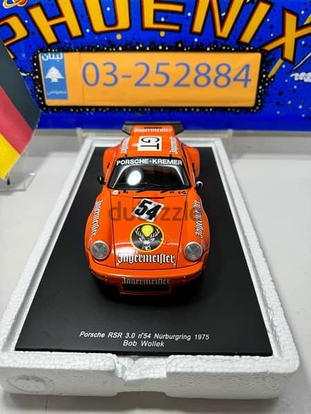 1/18 diecast SPARK Porsche 911RSR 3.0 #54 Nürburgring 1975 RARE 4