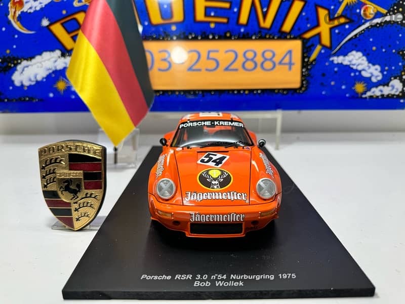 1/18 diecast SPARK Porsche 911RSR 3.0 #54 Nürburgring 1975 RARE 6