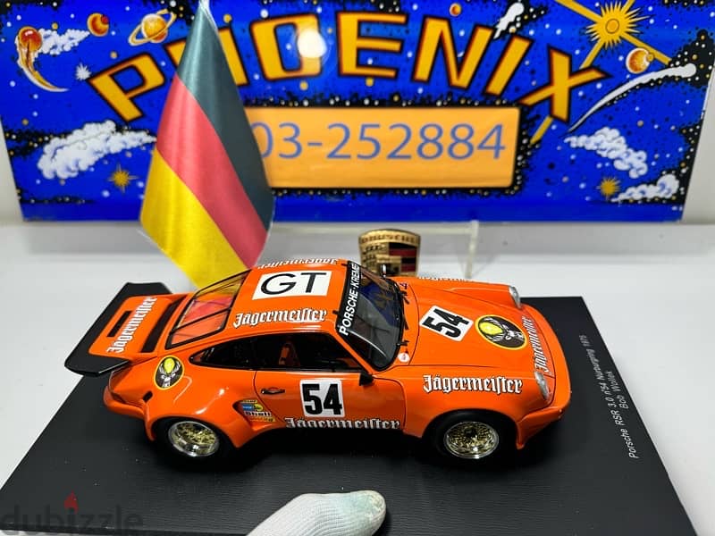 1/18 diecast SPARK Porsche 911RSR 3.0 #54 Nürburgring 1975 RARE 7