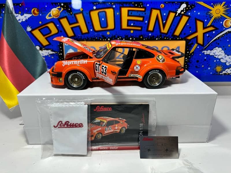 1/18 diecast Porsche 934-RSR #GT53 CERTIFICATE Jägermeister LIMITED 10