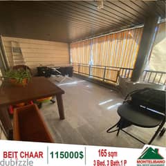 115000$!! Apartment for sale located in Beit Chaar