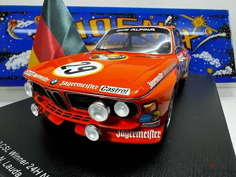 1/18 diecast BMW 3 CSL NIKI LAUDA Winner 1973 LIMITED 1