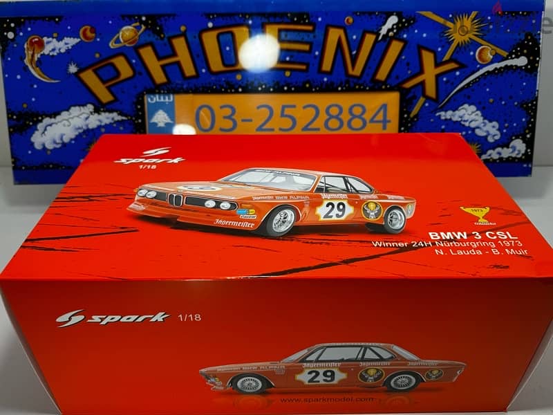 1/18 diecast BMW 3 CSL NIKI LAUDA Winner 1973 LIMITED 9