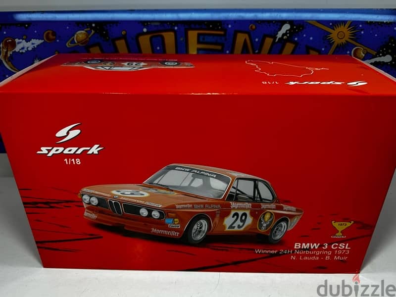 1/18 diecast BMW 3 CSL NIKI LAUDA Winner 1973 LIMITED 12