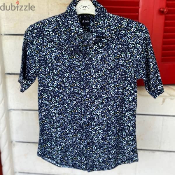 ALBAM Floral Slim Fit Shirt. 1