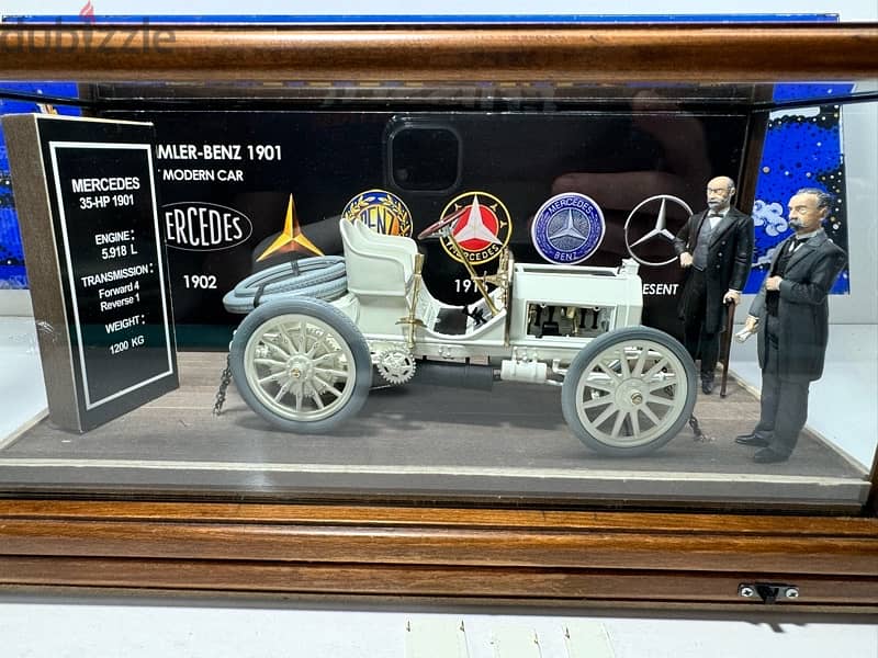 1/18 diecast Diorama Mercedes 35hp 1901 Gotlieb / Benz Figures 8