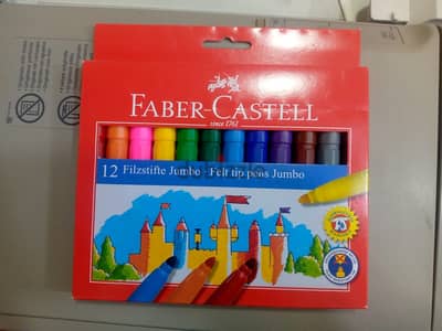 FABER CASTELL 12 FILZSTIFTE JUMBO