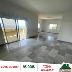 95,000$ Cash Payment!! Apartment For Sale In Zouk Mosbeh!!