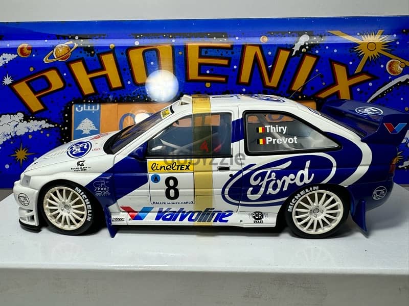 1/18 diecast Full Opening 1998 Ford Escort RS Cosworth WRC Monte Carlo 7