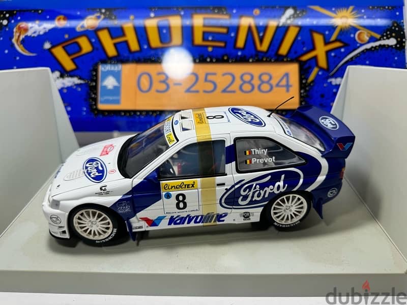 1/18 diecast Full Opening 1998 Ford Escort RS Cosworth WRC Monte Carlo 9