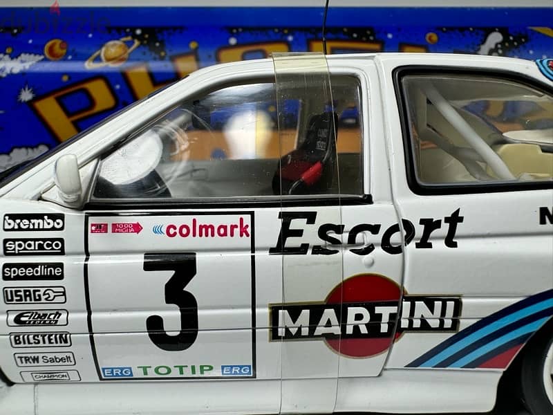 1/18 diecast Full Opening Ford Escort RS MARTINI WRC 1000 Miglia 6