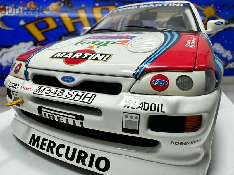 1/18 diecast Full Opening Ford Escort RS MARTINI WRC 1000 Miglia 10