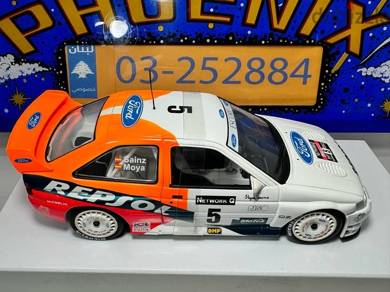 1/18 diecast Full Opening Ford Escort RS Cosworth RAC 1993 REPSOL UT 3