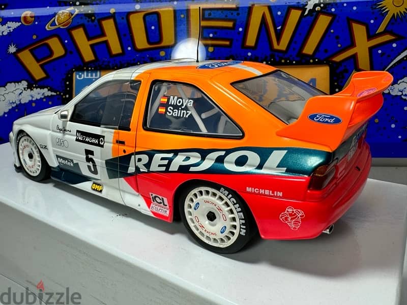 1/18 diecast Full Opening Ford Escort RS Cosworth RAC 1993 REPSOL UT 5