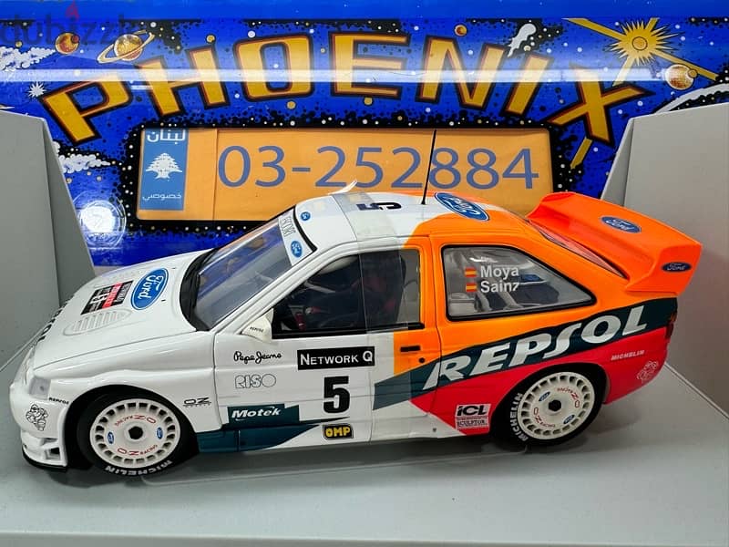 1/18 diecast Full Opening Ford Escort RS Cosworth RAC 1993 REPSOL UT 11