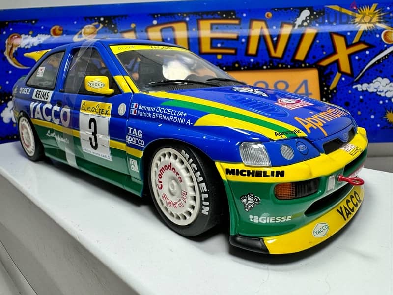 1/18 diecast Full Opening Ford Escort RS Cosworth WRC 1st Monte Carlo 5