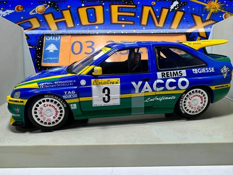 1/18 diecast Full Opening Ford Escort RS Cosworth WRC 1st Monte Carlo 6