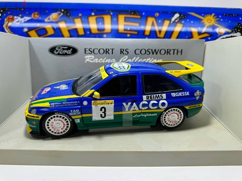 1/18 diecast Full Opening Ford Escort RS Cosworth WRC 1st Monte Carlo 9