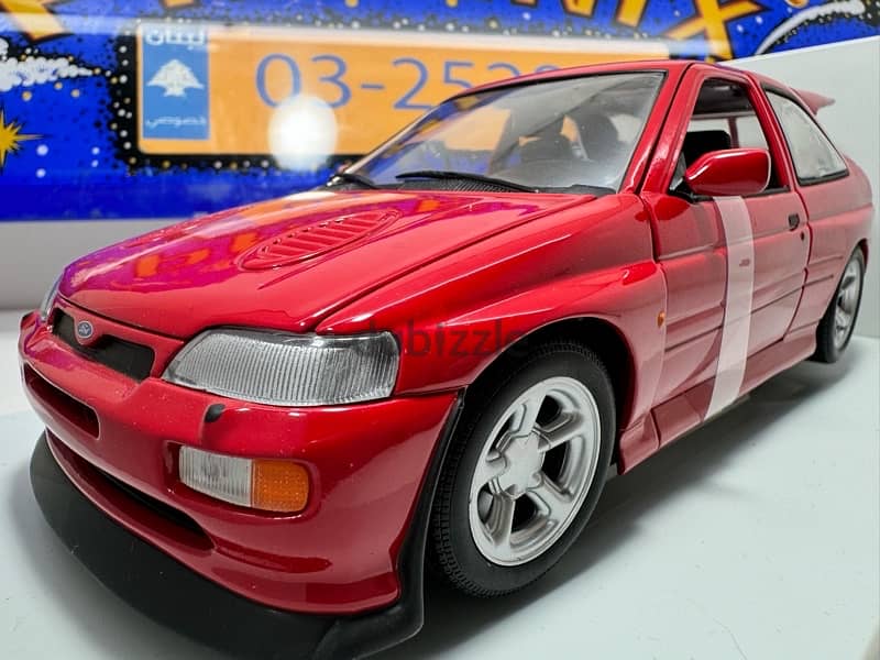 1/18 diecast Full Opening Ford Escort RS Cosworth Street Edition Red 0