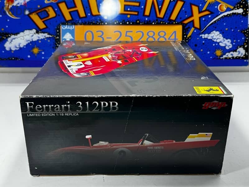 1/18 diecast Ferrari 312 PB 24 hours Daytona 1972 5