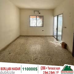 110000$!! Apartment for sale located in Borj Abi Haidar