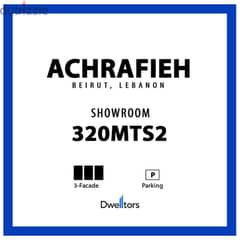 Showroom for rent in ACHRAFIEH - 320 MT2 - 3 Facade