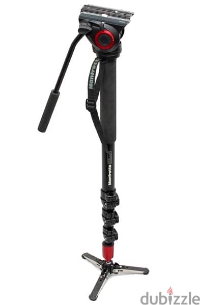 Manfrotto Monopod + Fluid Head 1