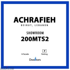 Showroom for rent in ACHRAFIEH - 200 MT2 - 0 Facade