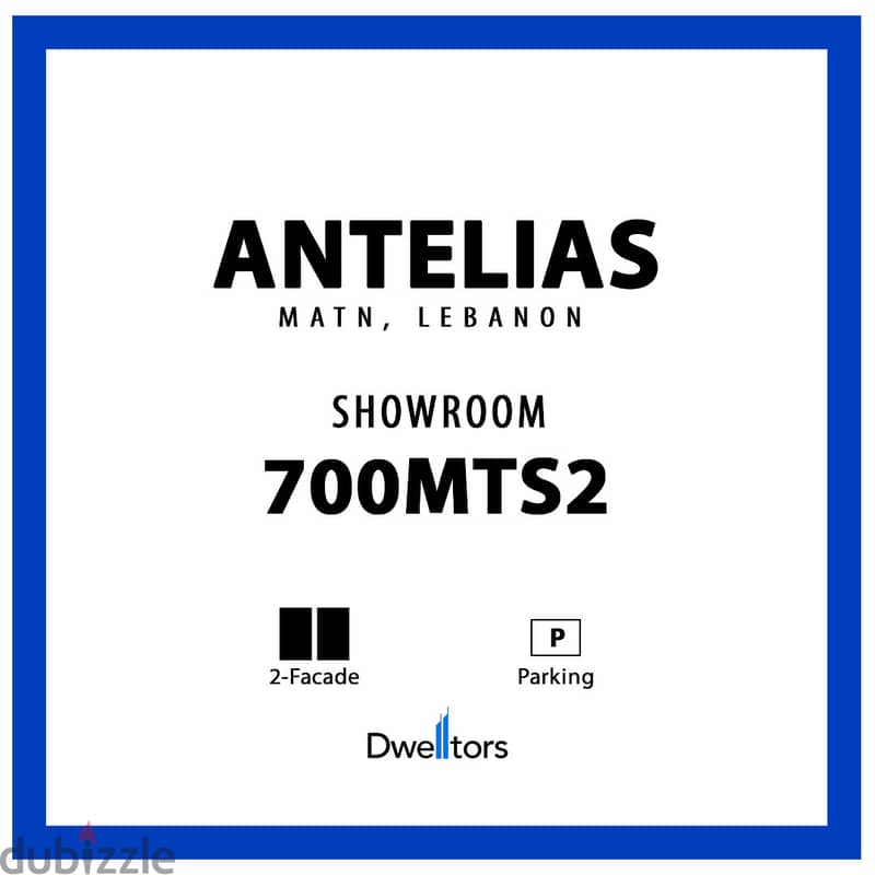 Showroom for rent in ANTELIAS - 700 MT2 - 2 Facade 0